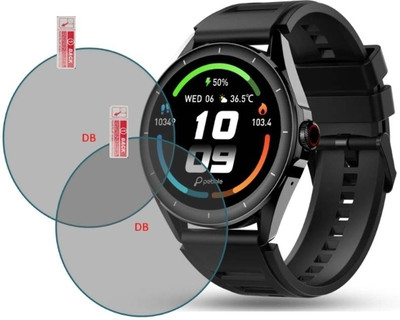 KHWABEEDA Tempered Glass Guard for PEBBLE COSMOS VALOR 1.43 AMODED DISPLAY SMART WATCH ( PACK OF 2)(Pack of 2)