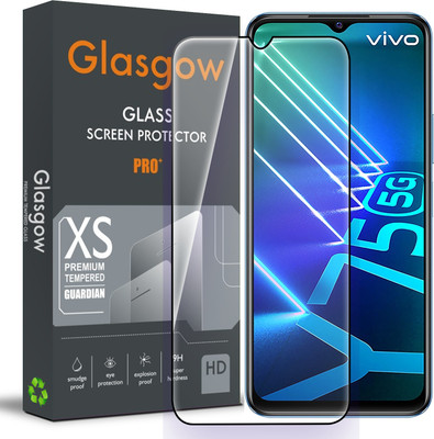 Glasgow Edge To Edge Tempered Glass for Vivo Y75 5G(Pack of 1)