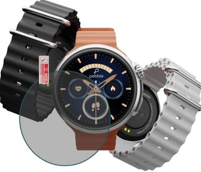KHWABEEDA Tempered Glass Guard for PEBBLE FORTE SMART WATCH(Pack of 1)