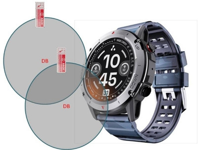 KHWABEEDA Tempered Glass Guard for AMBRANE CREST 1.39 ROUND DISPLAY BT CALLING SMART WATCH ( PACK Of 2)(Pack of 2)
