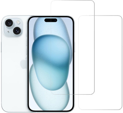 KARTRAY Tempered Glass Guard for Apple iPhone 15 Plus(Pack of 2)