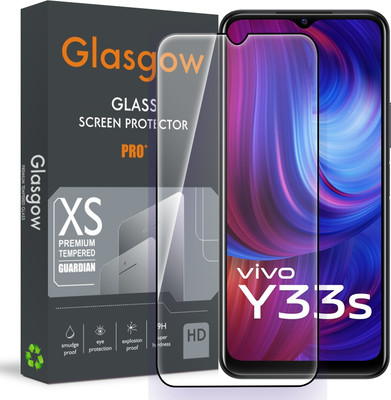 Glasgow Edge To Edge Tempered Glass for Vivo Y33s, Vivo Y33T(Pack of 1)