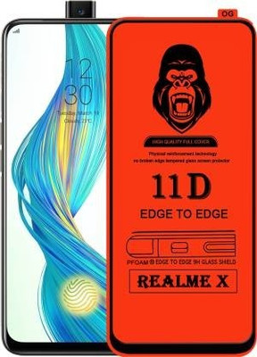 Corning Gorilla Tempered Glass Guard for Realme X(Pack of 1)