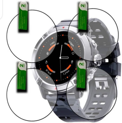ZIDZEE Tempered Glass Guard for AMBRANE CREST PRO 1.52 SMART WATCH TEMPERED GLASS (PACK OF 4)(Pack of 4)
