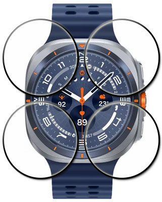 tombik Tempered Glass Guard for 21cdd-Samsung Galaxy Watch Ultra(Pack of 4)