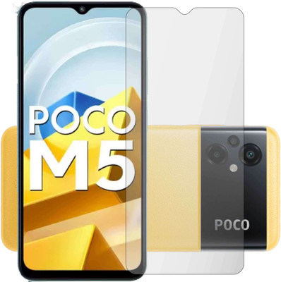 AGRSHI Tempered Glass Guard for Poco-M5(Pack of 1)