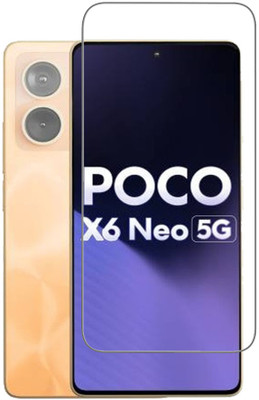 AKSHUD Tempered Glass Guard for POCO X6 Neo 5G(Pack of 1)