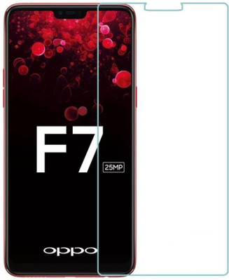 RCHJV Tempered Glass Guard for OPPO F7(Pack of 1)
