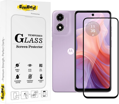 EmBed Tempered Glass Guard for Motorola Moto E14(Pack of 1)