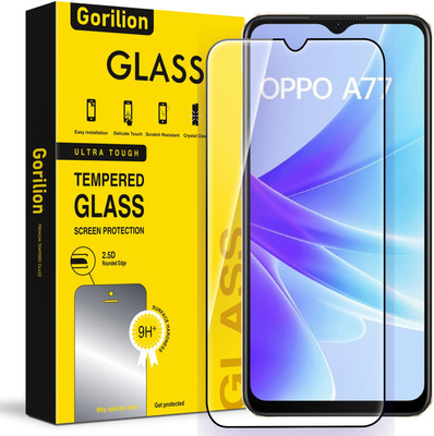 Gorilion Tempered Glass Guard for Oppo A77s(Pack of 1)