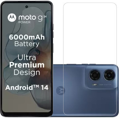 HOBBYTRONICS Tempered Glass Guard for moto g24 Power, Moto G24 Power, motorola g24 Power, Motorola G24 Power(Pack of 1)