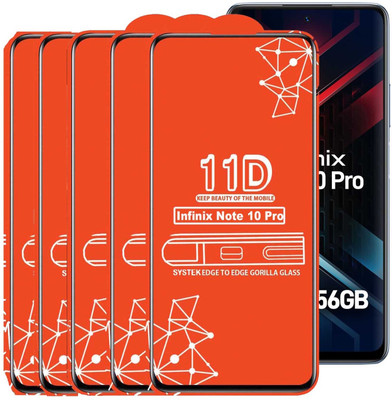 Systek Tempered Glass Guard for Infinix Note 10 Pro(Pack of 5)