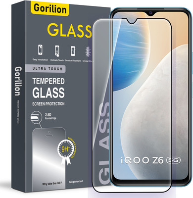 Gorilion Tempered Glass Guard for IQOO Z6 5G(Pack of 1)