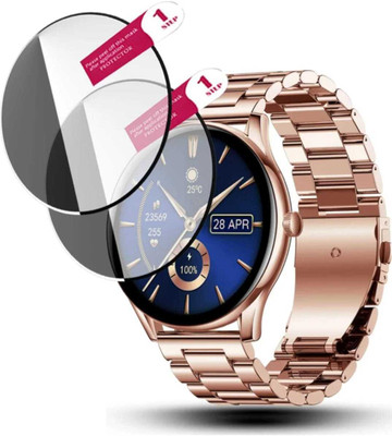 ZIDZEE Tempered Glass Guard for PEBBLE COSMOS BOLT PRO SMART WATCH SCREDEN GUARD (P-2)(Pack of 2)