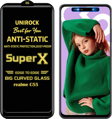 Unirock Tempered Glass Guard for realme C55(Pack of 1)