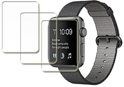 MUTAALI Tempered Glass Guard for M-WP3-Apple Watch Series 2 Aluminum 42mm(Pack of 3)