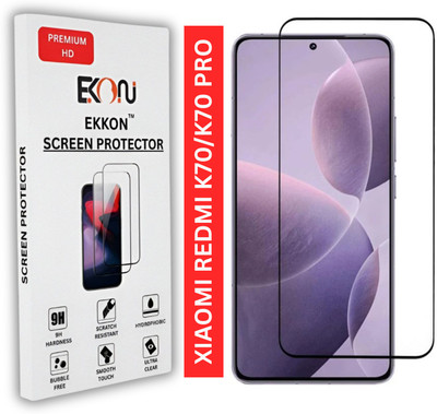 EKKON Tempered Glass Guard for Xiaomi Redmi K70, Xiaomi Redmi K70 Pro(Pack of 1)