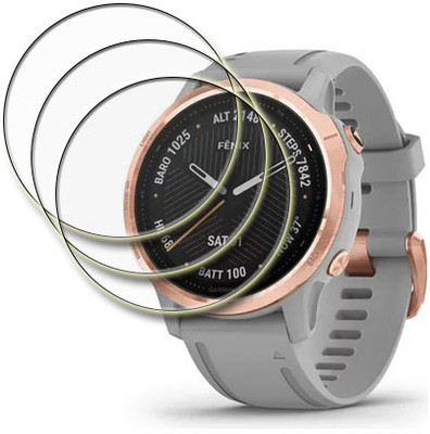 MUTAALI Tempered Glass Guard for Garmin Fenix 6S Sapphire smart watch(Pack of 3)