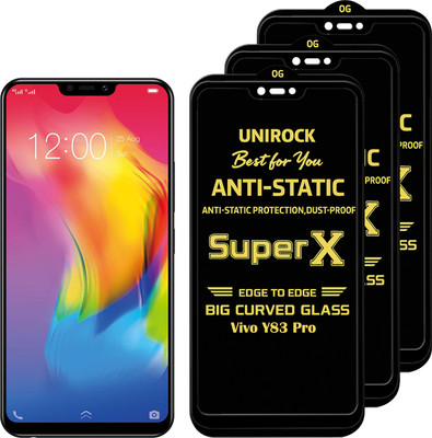 Unirock Tempered Glass Guard for Vivo Y83 Pro(Pack of 3)
