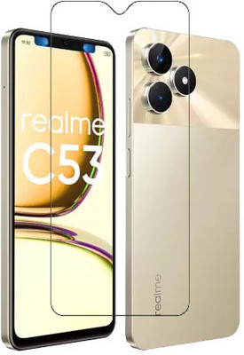 ojucase Tempered Glass Guard for Realme C53(Pack of 1)