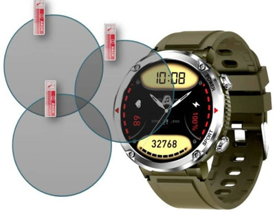 DOWRVIN Tempered Glass Guard for FIRE - BOLTT SPHERE SMART WATCH TEMPERED GLASS (P-3 )(Pack of 3)