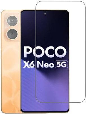 DSCASE Tempered Glass Guard for POCO X6 Neo 5G(Pack of 1)