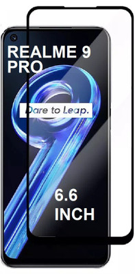 TECHSHIELD Tempered Glass Guard for REALME 9 PRO(BLACK)(Pack of 1)(Pack of 1)