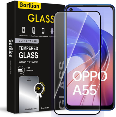 Gorilion Tempered Glass Guard for Oppo A55(Pack of 1)