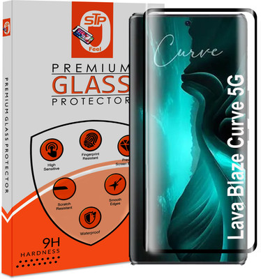 Maxboost Tempered Glass Guard for Lava Blaze Curve 5G Advanced Black Border Screen Protector Guard(Pack of 1)