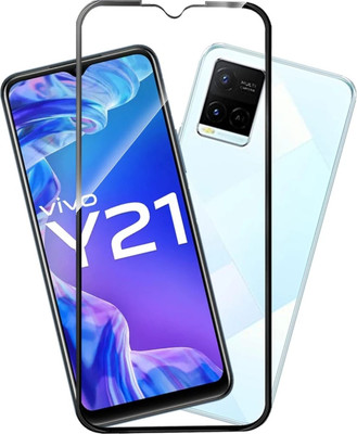 Gorilaa Tempered Glass Guard for Tempered Glass Guard Protector 11D for Vivo Y21 2021 (Transparent) Edge to Edge Full Screen Coverage, Pack of 1(Pack of 1)