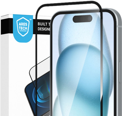 Arestech Tempered Glass Guard for Apple iPhone 15 Plus(Pack of 1)