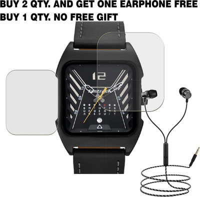 SOMTONE Tempered Glass Guard for FASTRACK GAMIFY WATCH REC SMART WATCH BUY 2 QTY AND GET ONE EARPHONE FREE(Pack of 1)