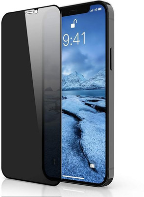 ALFA URBAN Tempered Glass Guard for iphone 12 Pro Max Privacy Glass Screen Protector with Edge to Edge Coverage and Easy Installation kit(Pack of 1)