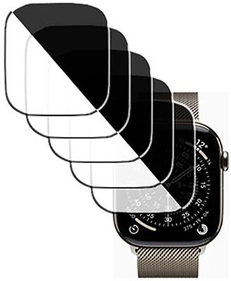 daffin Tempered Glass Guard for Apple Watch Series 11 Titanium 46mm(Pack of 5)