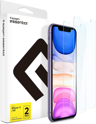 Spigen Tempered Glass Guard for iPhone 11, Apple iPhone XR(Pack of 2)