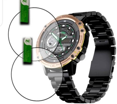 KHWABEEDA Tempered Glass Guard for BOULT STRIKER 1.52 SMART WATCH TEMPERED GLASS(PACK OF 2)(Pack of 2)