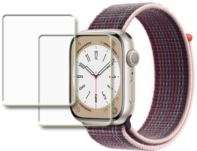 MUTAALI Tempered Glass Guard for Apple Watch Series 8 45mm smart watch(Pack of 2)