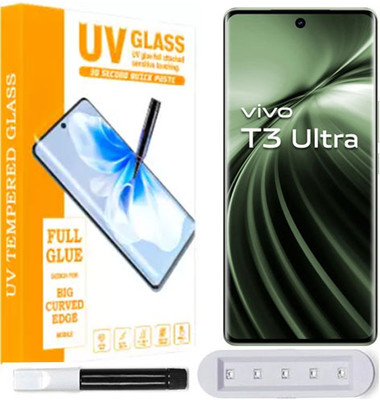 tombik Tempered Glass Guard for 37xa-Vivo T3 Ultra-front uv(Pack of 1)