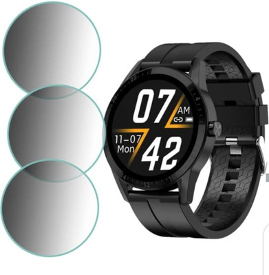 KHWABEEDA Tempered Glass Guard for FIRE -BOLTT TALK SMART WATCH TEMPERED GLASS (PACK OF 3)(Pack of 3)