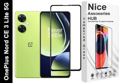 Nice Assoseries HUB Tempered Glass Guard for OnePlus Nord CE 3 Lite 5G(Pack of 2)