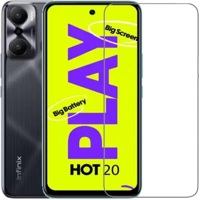 DMJHP Tempered Glass Guard for Infinix hot 20 Play(Pack of 1)