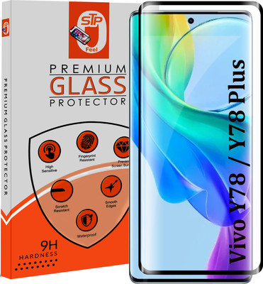 Maxboost Tempered Glass Guard for Vivo Y78 5G / Y78 Plus 5G Advanced Black Border Screen Protector Guard(Pack of 1)