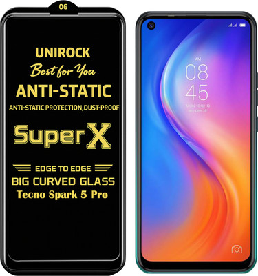 Unirock Tempered Glass Guard for Tecno Spark 5 Pro(Pack of 1)