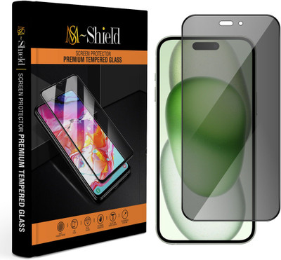 MS-Shield Tempered Glass Guard for Apple iPhone 15 Plus(Pack of 1)