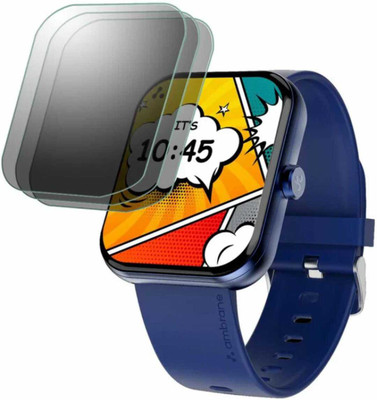 KHWABEEDA Tempered Glass Guard for AMBRANE WISE EON MAX (Y) WATCH SCREEN GUARD(Pack of 3)