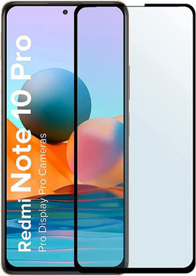 ankSONline Tempered Glass Guard for Redmi Note 10 Pro 4G, Edge to Edge Full Coverage(Pack of 1)