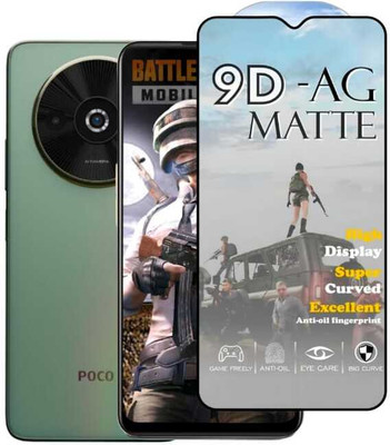 FAIYER BEAT Tempered Glass Guard for Premium matte Tempered Glass For redmi poco C61(matte finish,Pack Of 1) Advanced gaming matte Full Screen Coverage Screen Protector for redmi poco C61(Pack of 1)