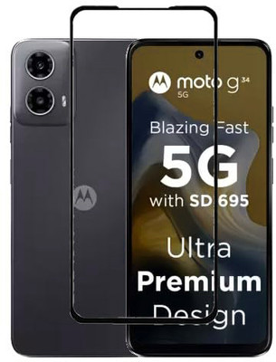 LILLIPUT Tempered Glass Guard for Motorola Moto G34 5G(Pack of 1)