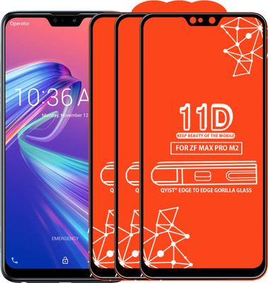 Qyist Tempered Glass Guard for Asus Zenfone Max Pro M2(Pack of 3)