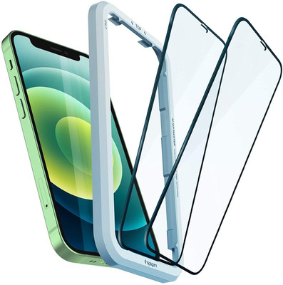 Spigen Tempered Glass Guard for Apple iPhone 12 mini(Pack of 2)